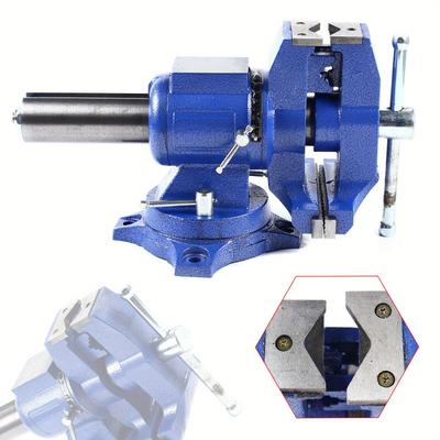 TEMU Multifunctional Professional Table Vice 2 Axis Rotation 360 Degree Parallel Vice High Jaws (100 Mm) Image
