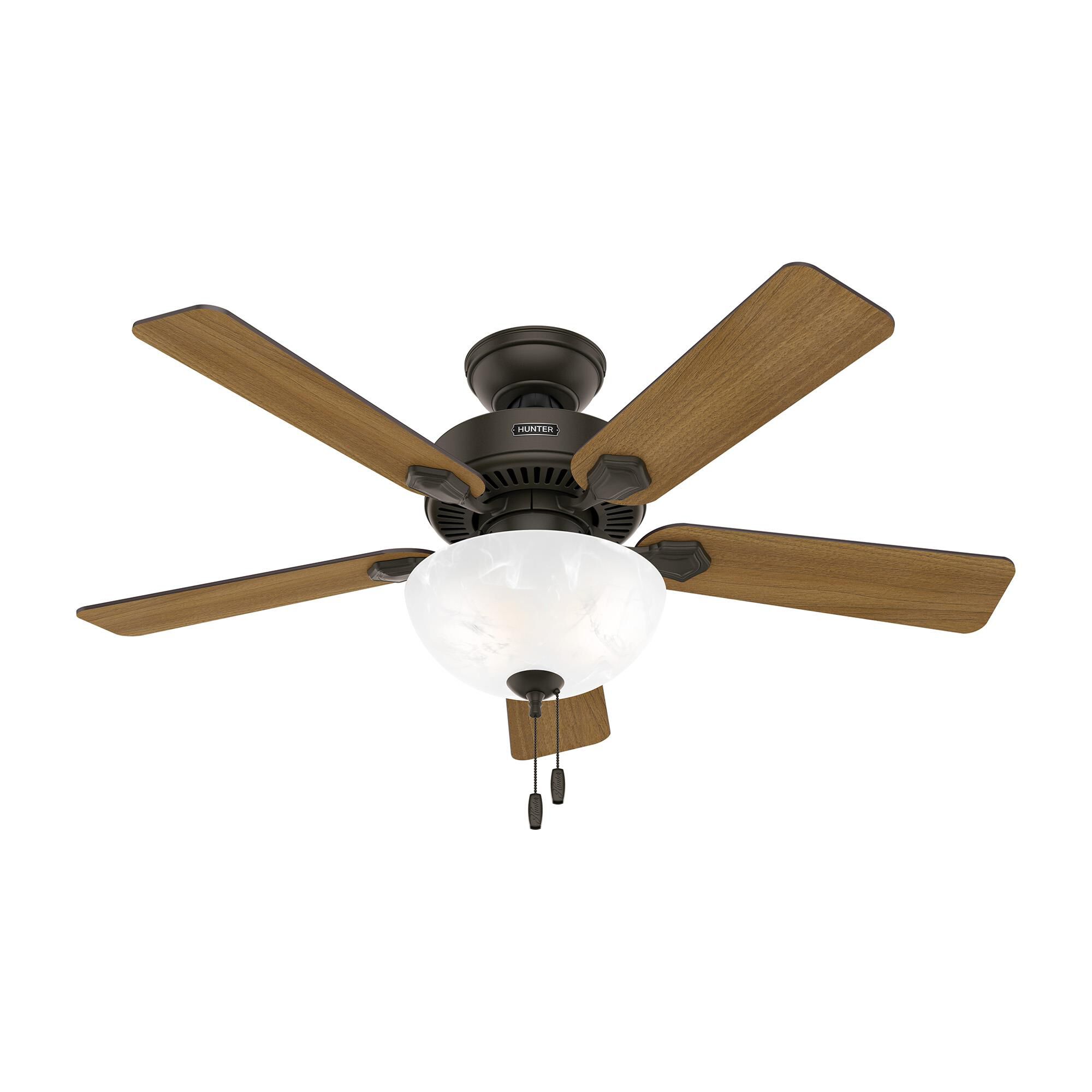 Hunter Fan Swanson 44 Inch Ceiling Fan with Light Kit - 52782
