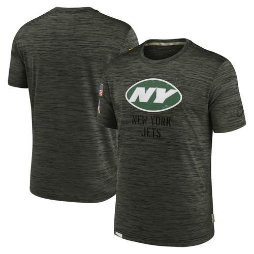 Olivgrünes Nike New York Jets Salute to Service Velocity Team-T-Shirt für Herren