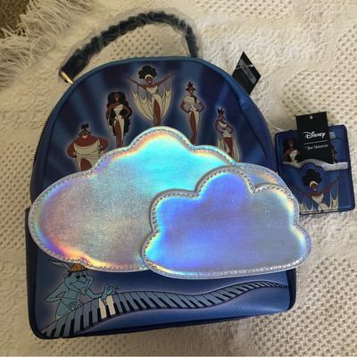 Disney Accessories | Disney Hercules Her Universe Mini Backpack | With Attachment & Card Holder | Color: Blue | Size: Os