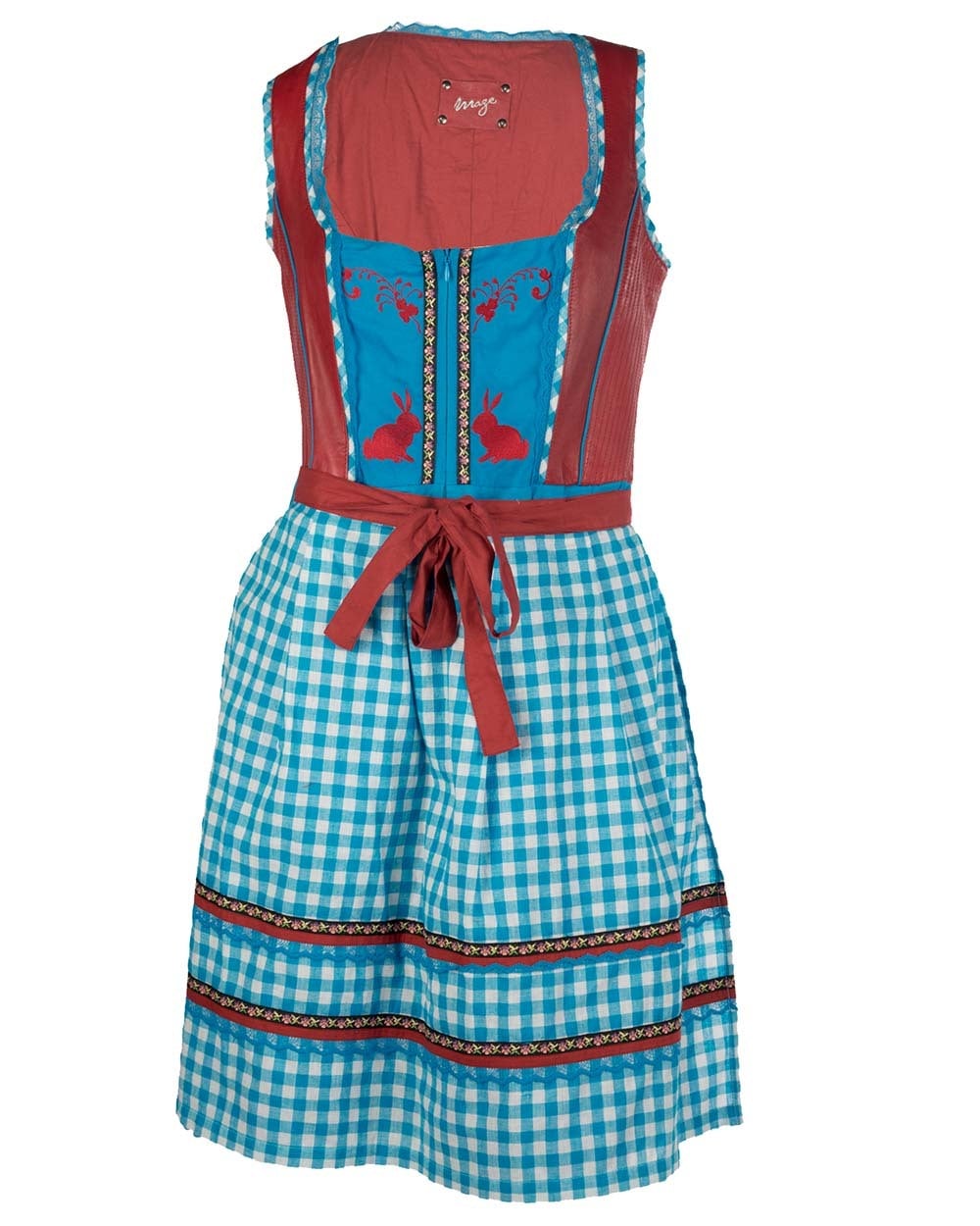 Dirndl MAZE "Rosmarie", Damen, Gr. XS, US-Größen, rot, Oberteil: 100% Leder, Lamm / Unterteil: 100% Baumwolle / Futter: 100% Baumwolle, Kleider Image