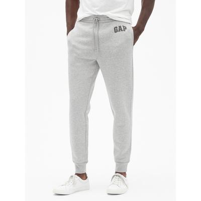 Gap Grey Logo Fleece-Lined Slim Fit Joggers