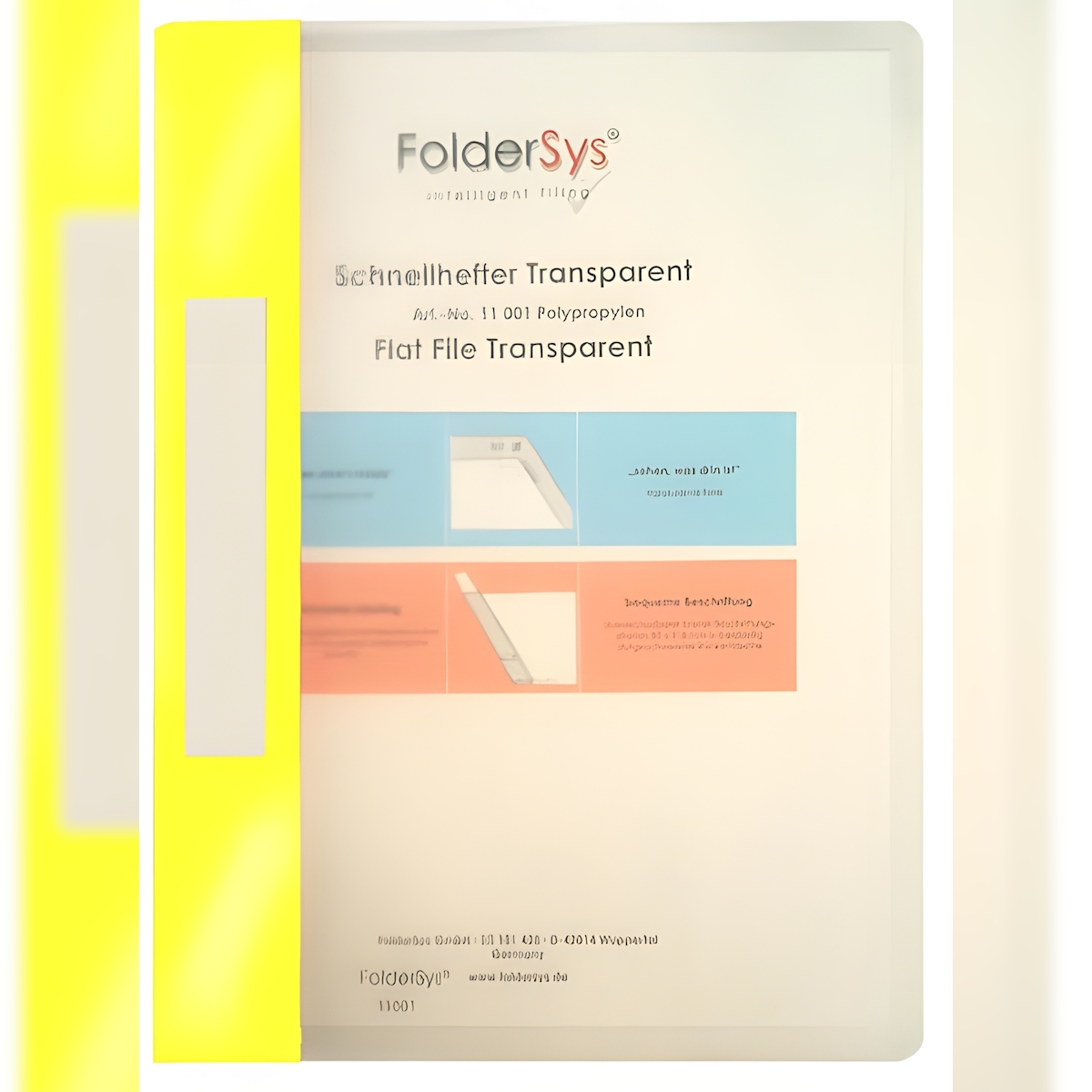 FSY Schnellhefter, Transparent, gelb, 1 Stück Image