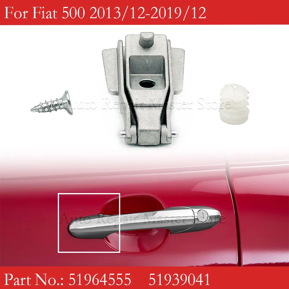 51939041 Chrom Metall Außen türgriff Scharnier Reparatur Fahrer Beifahrers eite Ersatz Reparatur satz für Fiat Image