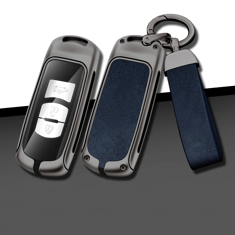 Leder Auto Metall Schlüssel Fall Abdeckung für Mazda 2 3 6 Atenza Axela Demio CX-5 CX5 CX-3 CX7 CX-9 2015 2016 2017 2018 2019 Zubehör Image