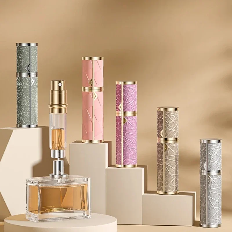 5 ml Leder-Parfümflasche, nachfüllbarer Parfümzerstäuber für Reisen, Sprühflasche mit ultrafeinem Nebel, Duftbehälter, leer Image