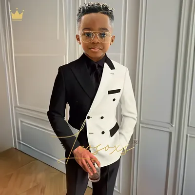 Formelles Anzugset für Jungen, 3-teiliger Anzug, geeignet für Hochzeit, Party, Cocktailparty, individuelles Anzugkleid, 2–16 Jahre alt, Kinderanzug Image