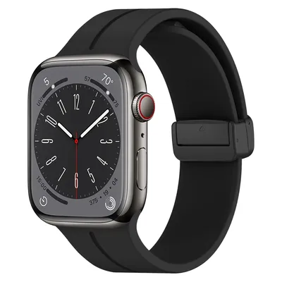 Magnetarmband Correa für Apple Watch Band 44 mm 45 mm 40 mm 49 mm 46 41 mm 42 38 Silikonarmband Image
