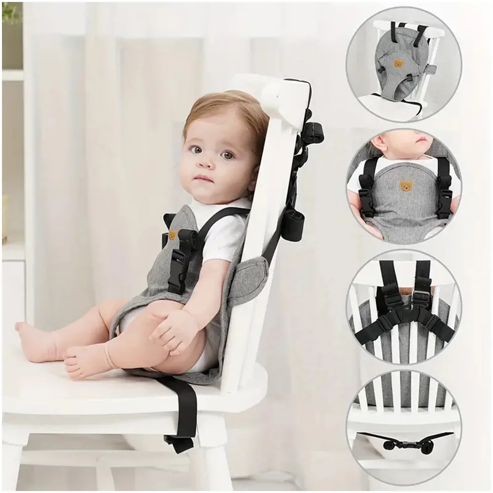 1PCS Baby Baby Esszimmer Stuhl Festen Gürtel Baby Halten Hilfs Gürtel Tragbare Ausflug Kind Esszimmer Stuhl Sicherheitsgurt Kind Sitz