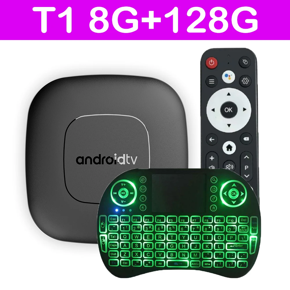 T11 H313 Smart TV Box Android 14 Quad Core Cortex A53 Unterstützung 8K Video 4K Wifi 5G BT Google Assistent 4GB 8GB 32GB 64GB 128GB Image