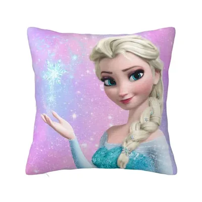 Benutzerdefinierte Cartoon Frozen Princess Dekokissenbezug Dekoration 3D-Druck Sofakissenbezug Image