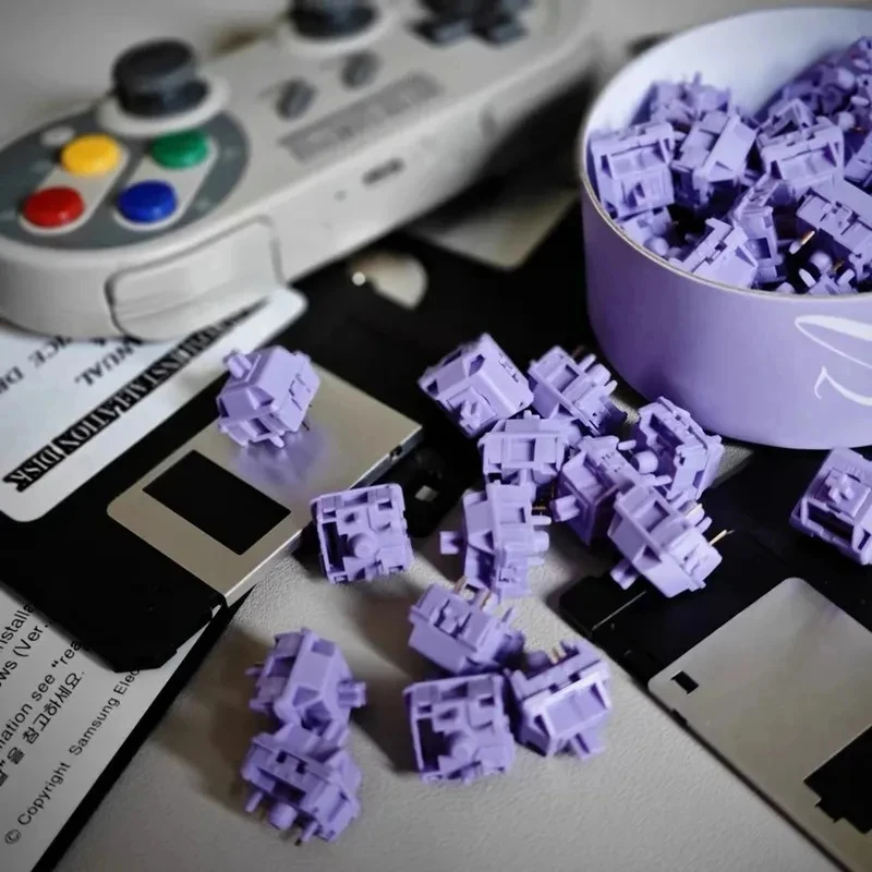 Hyazinthen schalter v2u linear diy benutzer definierte mechanische Tastatur 5-polige Schalter Gleitmittel Hifi Sound Hot-Swap-Pom-Schalter gk61 tm680 anne pro Image