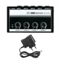 Fantastico qualità audio stereo MH400 Mixer a 4 canali Console di missaggio Mixer mono linea ultracompatta a basso rumore da 1/4 di pollice TS Lightwei