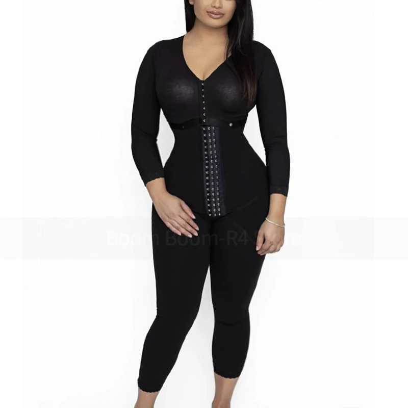 Vorne offene Shape wear überall über Unterwäsche Push-up-Shorts mit hoher Taille und 3 Reihen Taillen trainer Doppel kompression bbl Shorts Körper Image