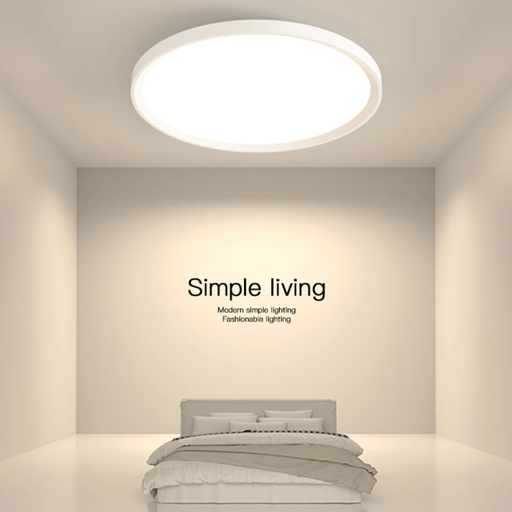 37 cm ultradünne LED-Deckenleuchte, 3 Farben, LED-Leuchten, Raumdekoration, Innen-Deckenleuchte für Küche, Schlafzimmer, Wohnzimmer, Dekoration