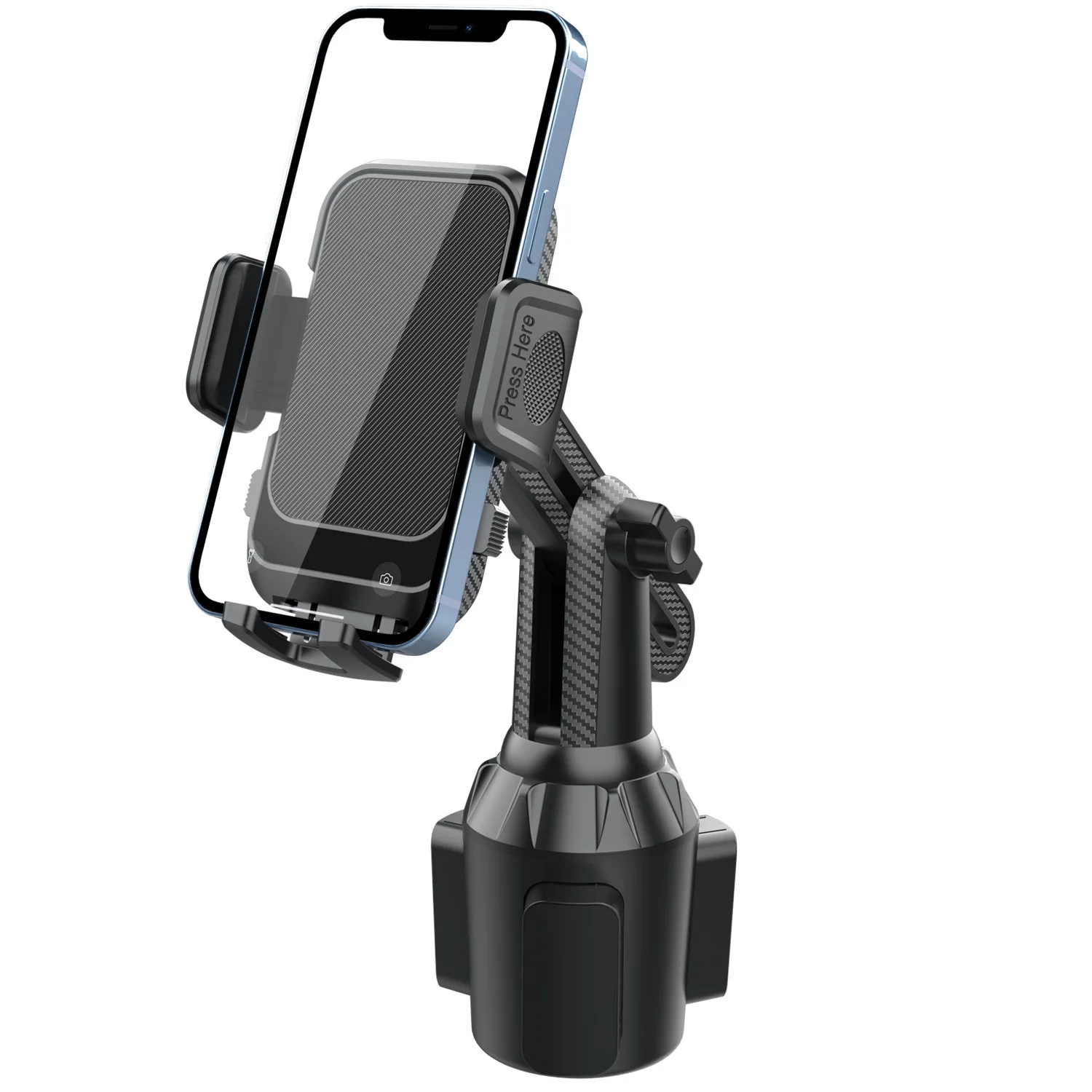 Support de téléphone universel pour tasse de voiture mis à jour, support de téléphone portable pour téléphones portables, support de téléphone réglable pour tasse de voiture pour Huawei
