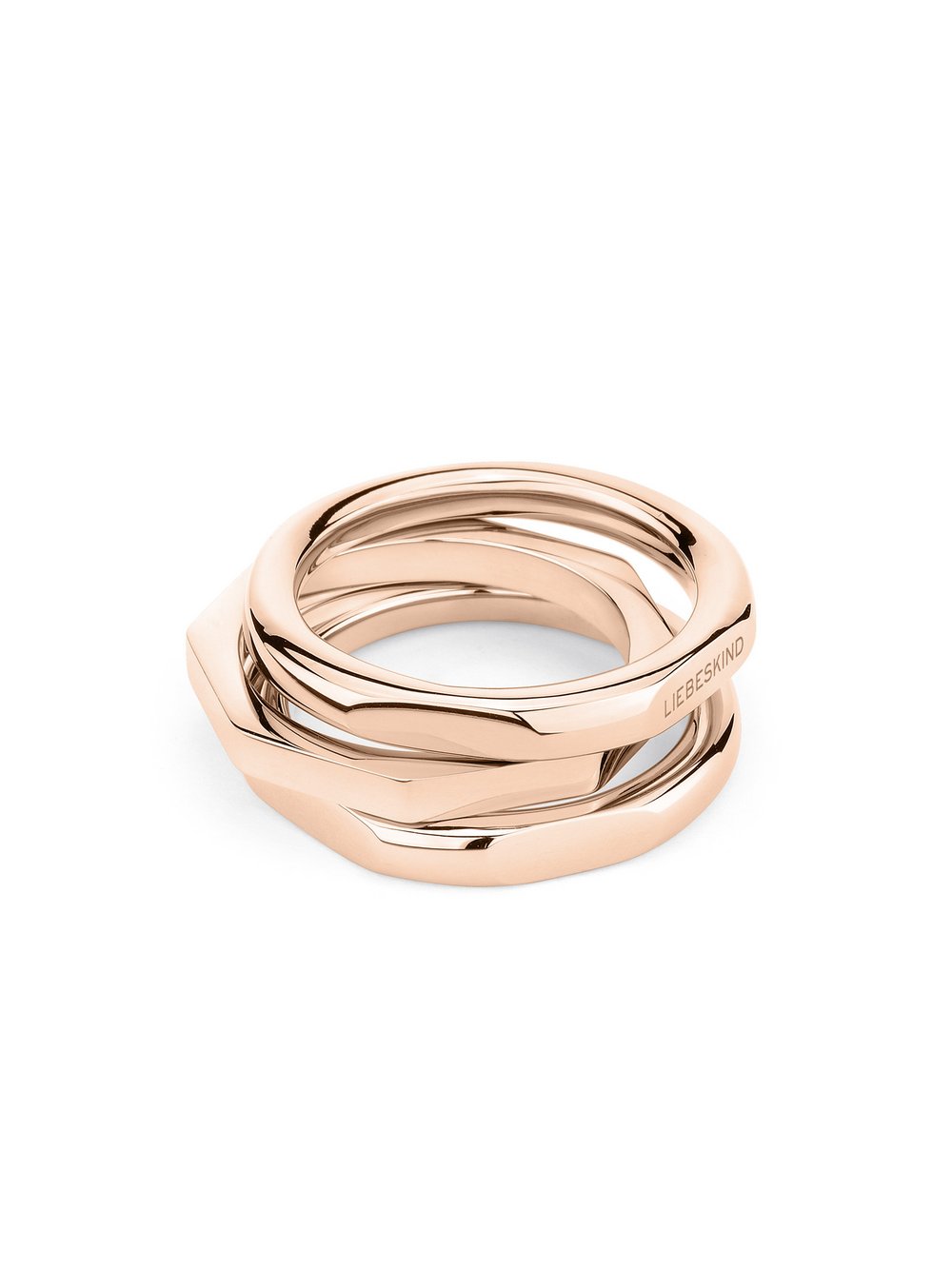 Liebeskind Berlin Ring Urban Chic Damen roségold, 58 Image