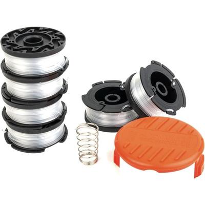 Trimmerfaden kompatibel mit Black und Decker AF-100, Ersatzspule, 6 Ersatzspulen mit 1 Image