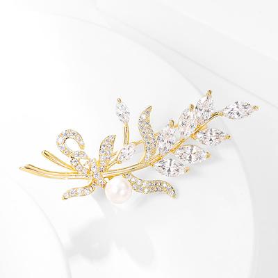 Women's Brooches Geometrical Flower Stylish Simple Brooch Jewelry Golden For Work Daily