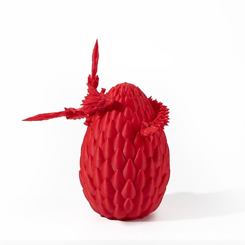 3D Gedrucktes Drachen Ei Regenbogen fliegender Drache in bunten Eiern Fidget Spielzeug als Geburtstagsgeschenk Flexible Schreibtisch Figur Deko Weihnachtsgeschenk Image