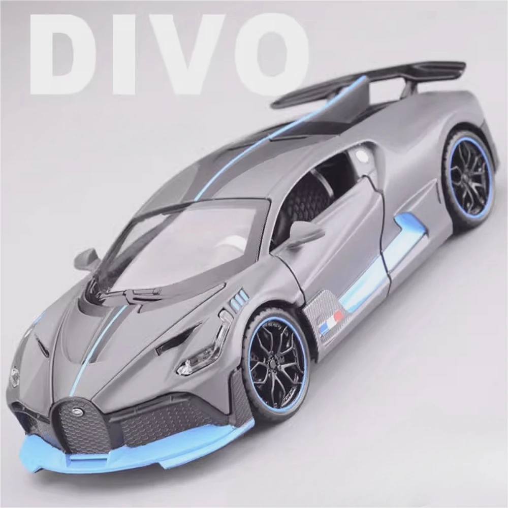 Antike Divo-Legierung Druckguss Spielzeug Modellautos ziehen Schall licht 4 Türen geöffnet Sammlung Simulation Fahrzeug für Jungen vorhanden Image