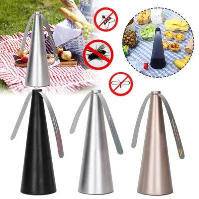 Outdoor Fly Bug Repeller Picknick Reise Schädlingsbekämpfung Ventilator Haushalt Tischplatte Elektrischer Gemüse-Lebensmittelschutz Silber
