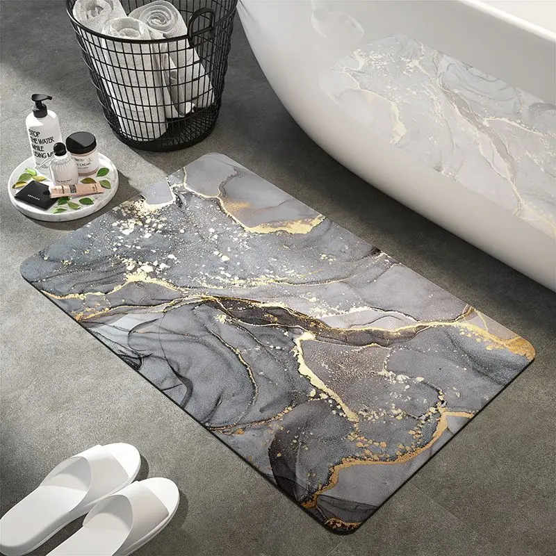 Bad rutsch feste Matte weiche Kieselalgen Schlamm saugfähige Boden matte Tür matte Teppich Bad Toilette Haushalt schnell trocknende Boden matte