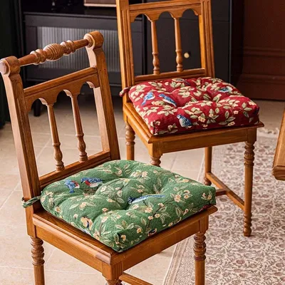 Sitzkissen im amerikanischen Stil, weiches Kissen aus verdicktem Polyester, Esszimmerstuhl, Image