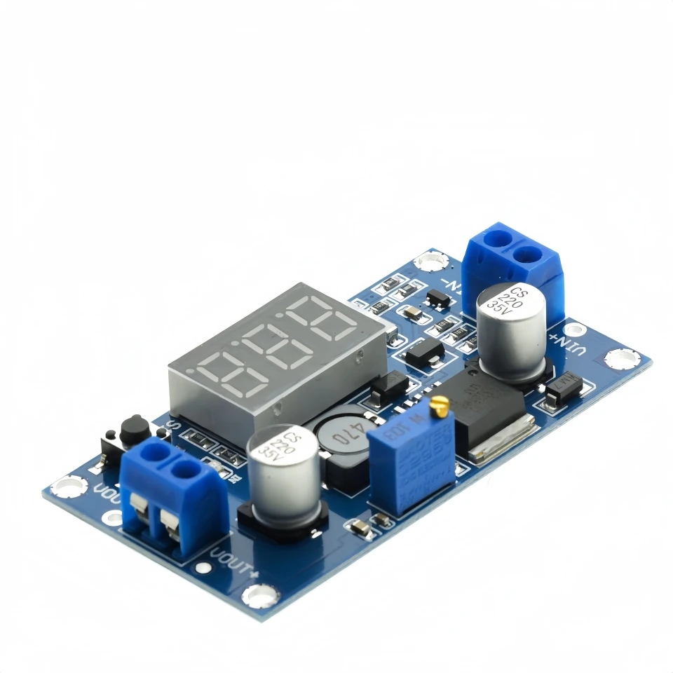 LM2596 DC DC Step Down Converter Spannungsregler LED-Anzeige Voltmeter 4,0 ~ 40 bis 1,3-37 V Buck-Adapter Einstellbare Stromversorgung Image