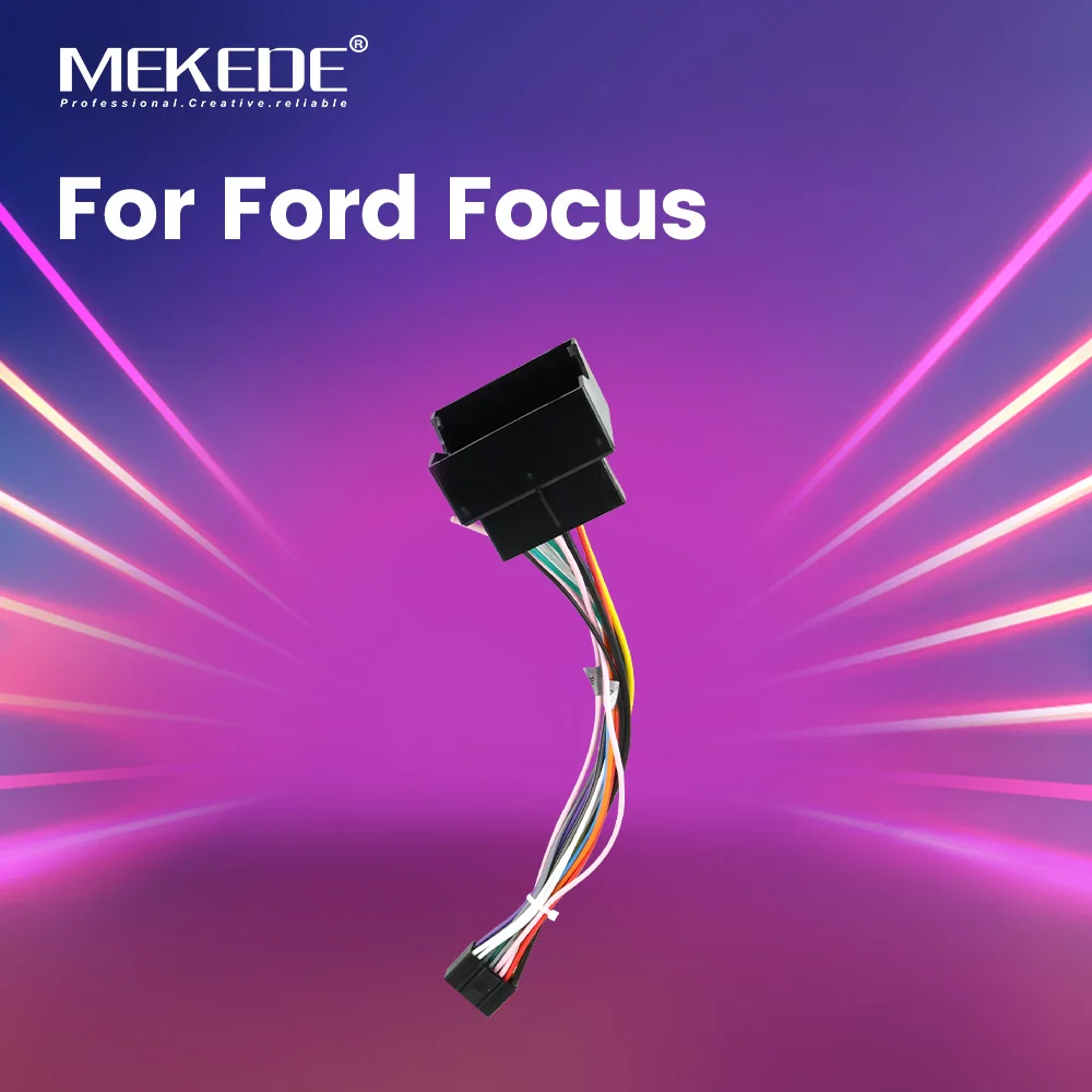 MEKEDE Android Autoradio Kabelbaum 16 Pin Adapter 12 V Anschlusskabel für Ford Focus mk2 Mondeo mk3 S-max Image