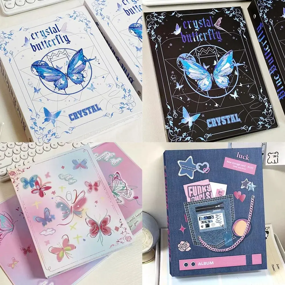 Binder Fotoalbum ins Schmetterling Serie a5 Lose blatt Album Fotokarte Sammlung Bücher Geschenk Image