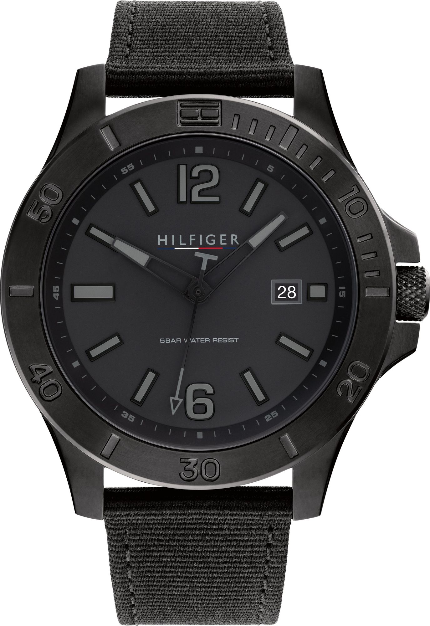 Tommy Hilfiger Ryan Schwarz Herren Armbanduhr 1791993