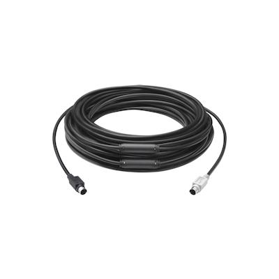 Logitech GROUP 15m Extender Cable PS/2-Kabel 6-p Mini-DIN Schwarz