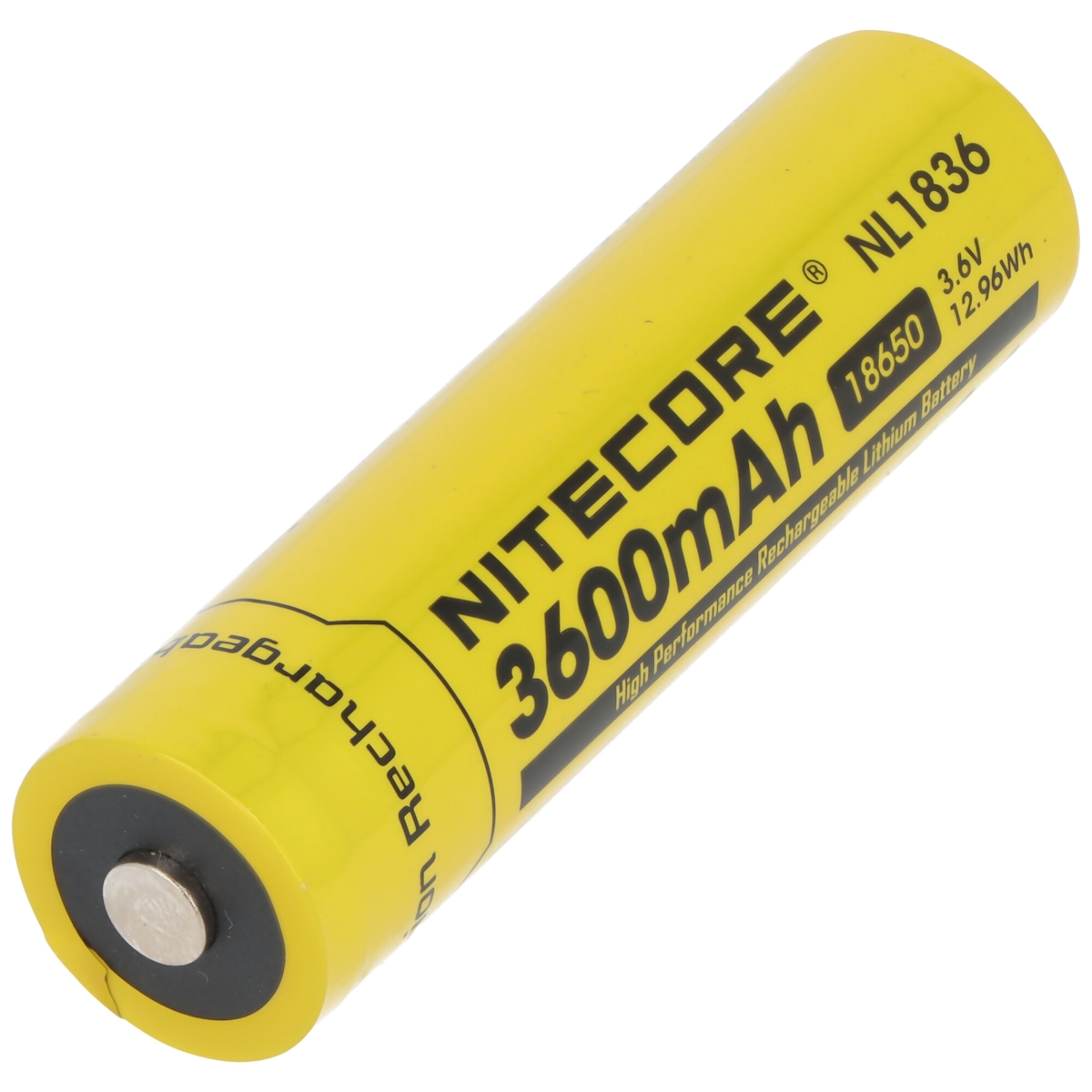 Nitecore Li-Ion Akku Typ 18650 mit 3600mAh NL1836 mit Schutzschaltung, 69,8mm x 18,6mm Image