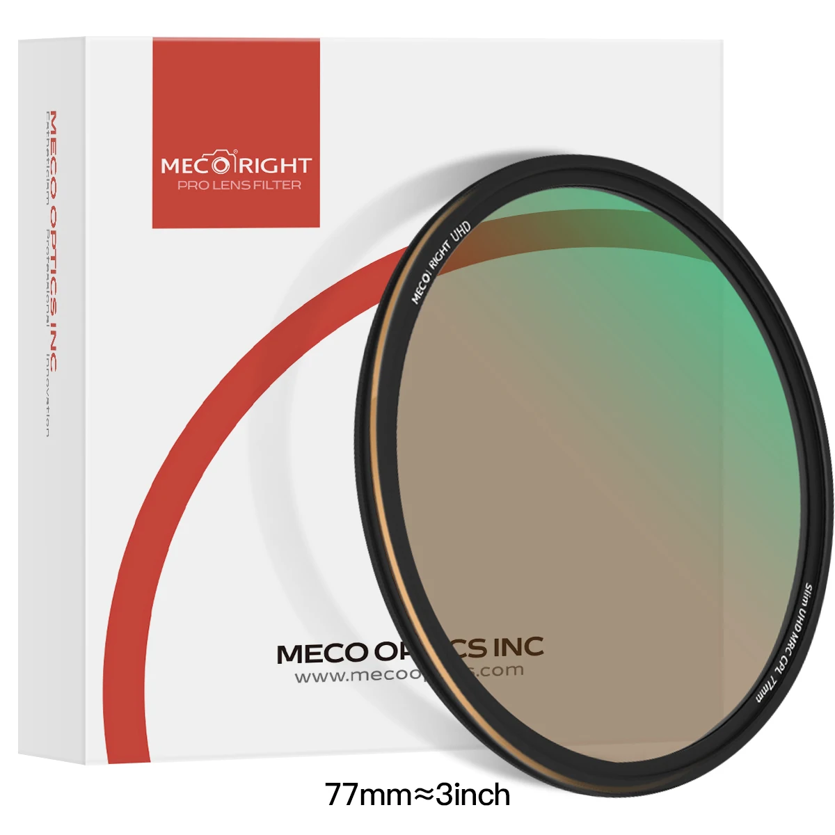 Meco right mrc cpl polarisator filter verlustfrei schlank ultra dünn 3,8mm für canon sony nikon fuji dslr kamera objektiv 49 52 58 67 77 82mm Image