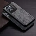 Custodia per Motorola Edge 50 Neo Fusion 50 Ultra Pro funda modello in legno di bambù Cover posteriore in pelle Coque di lusso per custodia Edge 50 Neo