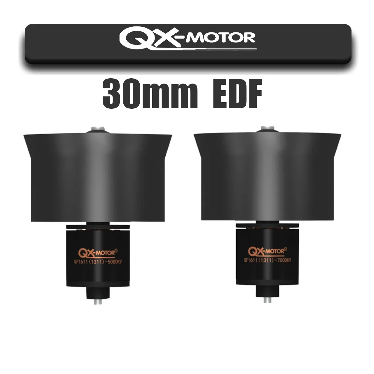 QX-Motor 30 mm EDF 6-Blatt-Lüfter mit bürstenlosem QF1611 (1311) 6000 kV 7000 kV 5000 kV 4000 kV für DIY RC-Flugzeuge Modellteile Image