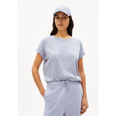 IDAARA - Frauen Loose Fit T-Shirt - grau (Größe: M)