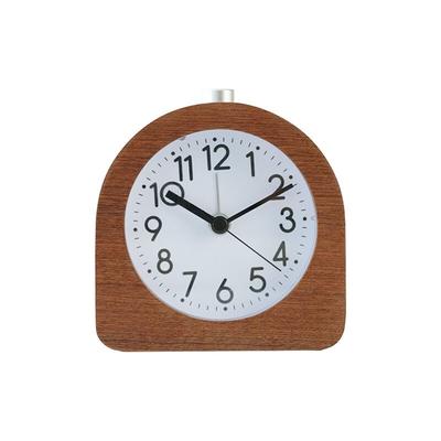 Analoger Wecker aus Holz – klassischer Zeiger mit Zeitfunktionen, Alarm und Schlummerlicht – Image