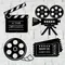Décor de cinéma, salle de cinéma, Art mural, bobine de film en métal, signe mural, œuvre d