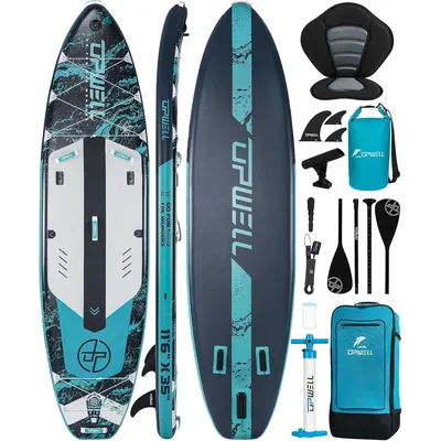 10'6"/11'/11'6" Inflatable Paddle Board, Stand Up Paddle Board for Youth & Adults, Stable Design,