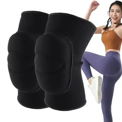 1pair Sponge Dance Knee Pad Warm Volleyball Dance Kneel Anti Collision Exercise Thicken Skating