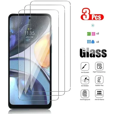 3pcs Screen Protector Tempered Glass For Motorola Moto E32s E32 E40 E22s E22i E22 E30 E20 E7i E7