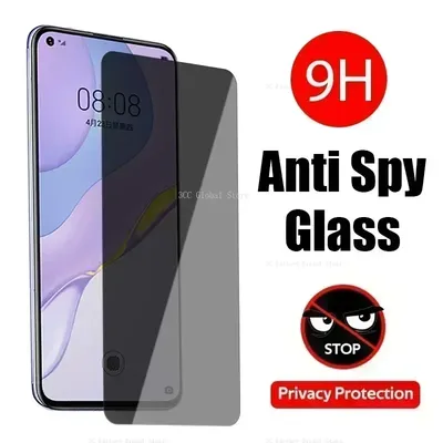 2Pcs Anti Spy Tempered Glass For Huawei P30 40 20 50 Pro Lite Screen Protector On Huawei P Smart