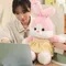 Bunny Plushies Soft Animal Stuffed Toy Huggable Bunny Toy Throw Pillow Sleeping Soothing Toys Desk