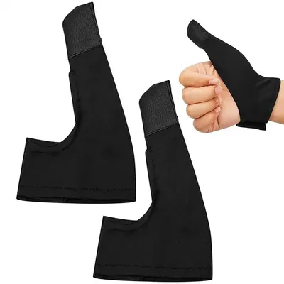 Bowling Gloves Right Hand Right Glove Bowling Thumb Saver Protector 2x Bowling Glove Thumb Sock