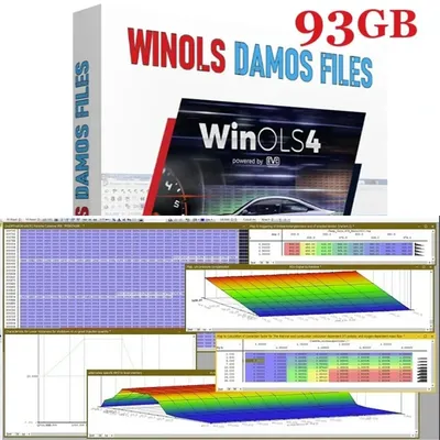 Latest winols 4.7 93GB winols Damos big pack (new) 1.61 1.2 5.3 ECM titanium with Immo service tool