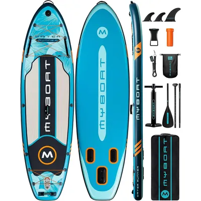 11'6"×34"×6" Paddle Board, Stand Up Paddle Board for Fishing, Sup Board with 3 Removable Fins,