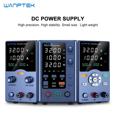 Wanptek Power Supply Lab Encoder adjustment Adjustable DC Power Supply 30V 10A 5A Bench Power Source 120V 60V 5A 3A for repair