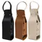 Wine Tote PU Leather Wine Holder Carrying Case Wine Carrier with Handle Liquor Bottle Carrier Carry-On Pouch Travel Wine Bag